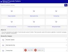 Tablet Screenshot of hydropneumaticpresses.com